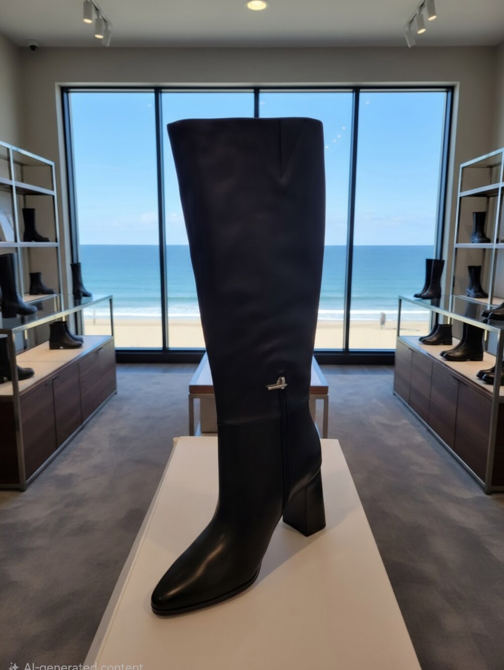 CALVIN KLEIN DAWNA TALL BOOTS WOMEN'S SZ 9M NEW $199